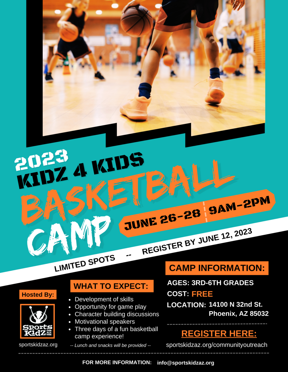 K4K Basketball Camp Sports Kidz AZ